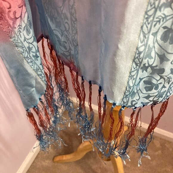 Silk Shawl, Tie Dye - Picture 4 of 7